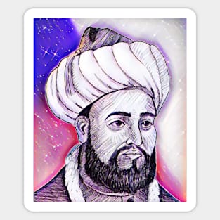 Al Ghazali Pink Portrait | Al Ghazali Artwork 7 Sticker